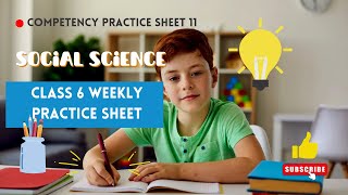 6th Class Social Science weekly practice sheet 11 Competency Based PSEB knowledgejunction [upl. by Map]