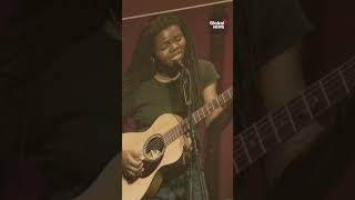 Calgary woman shocked to see Tracy Chapman playing her guitar at the Grammys 🎸 [upl. by Attelrahc]