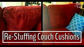 Re Stuffing Couch Cusions [upl. by Adnalay413]