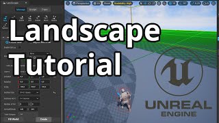 Unreal Engine 5 Landscape Tutorial  Create Terrain in 2 minutes [upl. by Herminia820]