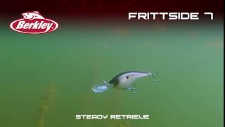 Berkley Frittside Crankbait Underwater Footage of Bait Action [upl. by Afatsuom965]