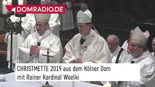 Christmette in der Heiligen Nacht 2019 aus dem Kölner Dom [upl. by Enyaz]