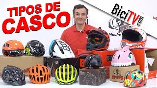 Qué tipos de casco hay para bicicleta [upl. by Nosduh]