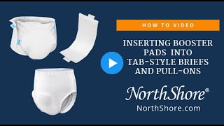 How to Insert Booster Pads Into Adult Diapers and PullOns [upl. by Pollitt695]