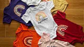 STAY AT HOME MOM BUSINESS IDEA  CUSTOMIZED ONESIES WITH CRICUT PHILIPPINES [upl. by Zzaj]