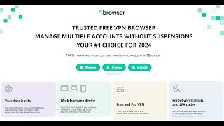 INTRODUCING 1BROWSER The Must have tool of 2024 [upl. by Eerrahs]