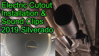 Electric Exhaust Cutout Installation  20192020 Silverado [upl. by Av]