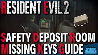 RESIDENT EVIL 2 REMAKE  Safety Deposit Room Puzzle Guide [upl. by Stranger72]