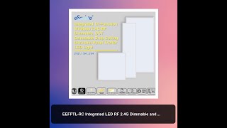 EEFPTLRC Integrated LED RF 24G Dimmable and CCT Selectable Drop Ceiling Ultrathin Aluminum Fi [upl. by Esilahc]