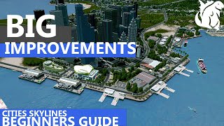 Cities Skylines Beginners Guide  How to Transform Your Downtown with Industry [upl. by Janaya]