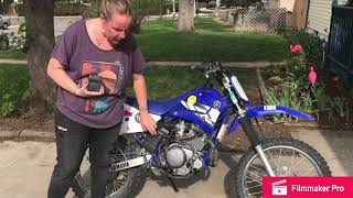 Battery replacement Yamaha TTR 125 [upl. by Gibby637]