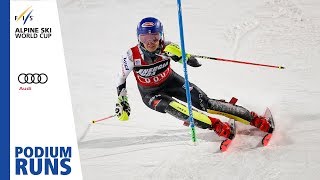 Mikaela Shiffrin  Ladies Slalom  Zagreb  1st place  FIS Alpine [upl. by Demmy]