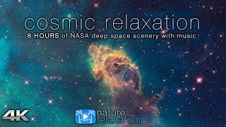 COSMIC RELAXATION 8 HOURS of 4K Deep Space NASA Footage  Chillout Music for Studying Working Etc [upl. by Weaver]