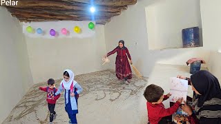 Cleaning and Happiness Shaheen and Afsanehs Effort to Wash the House🏠🤩 [upl. by Eugilegna464]