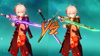 Mistsplitter vs Jadecutter Best DPS sword for Kazuha [upl. by Affrica]