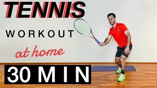 30 minute Tennis Workout at home [upl. by Mckay]