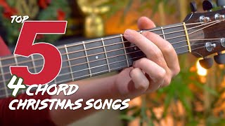 Top 5 Christmas Songs with JUST 4 CHORDS [upl. by Perrins]