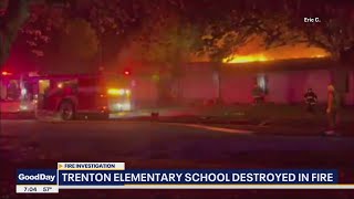 Fire destroys Trenton Elementary School [upl. by Nnadroj54]