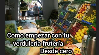 Como empezar tu Emprendimiento tu negocio verduleria frutería desde cero 🤗🤗👏 LEGUMBRERIA [upl. by Acimak]