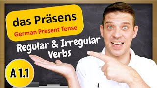 German Tenses  The German Present Tense Explained  A1 Beginner [upl. by Narda]