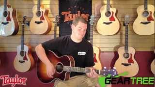 Taylor 214CESunburst Acoustic Electric Guitar Demo [upl. by Ynnohj]