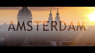 Travel Amsterdam in a Minute  Aerial Drone Video  Expedia [upl. by Sherill]