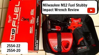 Milwaukee Stubby M12 Fuel 38 Impact Wrench Review 255422 255420 [upl. by Nylikcaj]