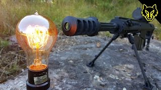 50 Cal vs Edison Light Bulb [upl. by Noman]