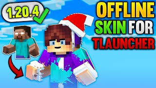 How To Add Custom 😱 Skin In Minecraft  TLauncher Online and Offline skin  Minecraft Custom Skin [upl. by Nnaeoj]