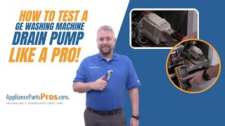 How To Test A GE Washer Drain Pump [upl. by Ilan]