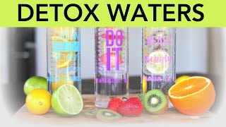 3 Detox Water Recipes for fat flushing antiaging and beauty [upl. by Kraul958]