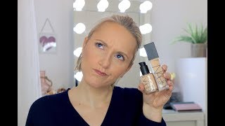 New NARS Natural Radiant Longwear Foundation VS NARS Sheer Glow Foundation Wear Test [upl. by Ailaham]