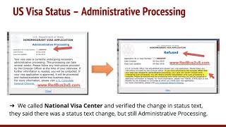 US Visa Case Status CEAC Changed to Refused from Administrative Processing [upl. by Pittel179]