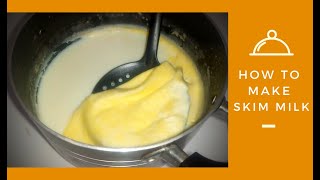 How to Make Skimmed Milk at Home [upl. by Nossila]