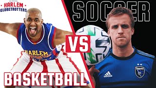 MLS Soccer Star challenges Globetrotters to Epic Rematch in HORSE  Harlem Globetrotters [upl. by Angelika]