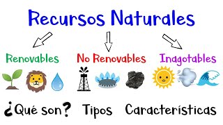 🌳 Recursos Naturales Renovables No Renovables Inagotables 🌞 Ejemplos Fácil y Rápido [upl. by Ker414]