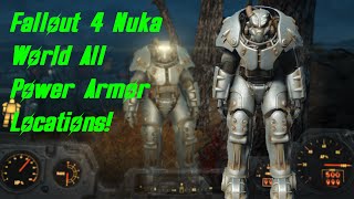 Fallout 4  Nuka World All Power Armor Locations [upl. by Ainolopa]