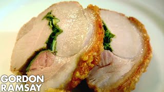 Roasted Rolled Pork Loin with Lemon and Sage  Gordon Ramsay [upl. by Rodge130]