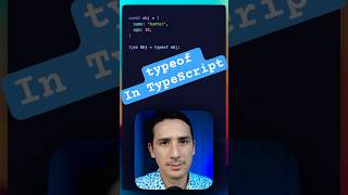 Using typeof in TypeScript typescript typescripttutorial coding programming [upl. by Legnaleugim963]