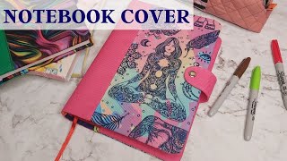 Sewing Tutorial How To Make A Notebook Cover With Pockets [upl. by Ilek]