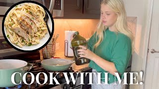 Cooking Dinner for my Family of Four Hatch Chile Chicken Pasta [upl. by Mylo]