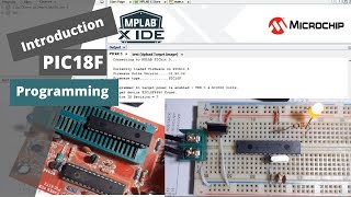 How to program PIC18F  Blinking an LED step by step [upl. by Inuat]