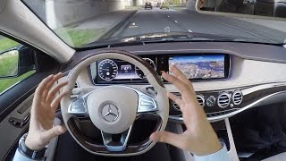 2017 Mercedes S Class New S350 Long AMG 4MATIC Review Drive POV [upl. by Silvan]