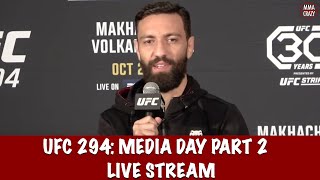 UFC 294 Makhachev vs Volkanovski 2 Media Day Live Stream PART 2 [upl. by Warfield834]