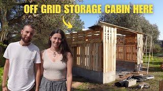 NEW BUILD Off Grid Storage Cabin DIY Timber Build [upl. by Ynatirb]