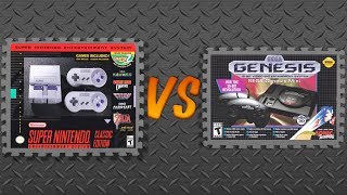 SNES Classic Edition vs Sega Genesis Mini [upl. by Sirret]