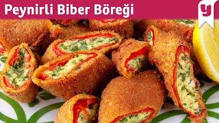 BU NEFİS BÖREK YUFKAYLA HAMURLA UĞRAŞTIRMIYOR Peynirli Biber Böreği Tarifi  BenBunuYerim [upl. by Dinin]