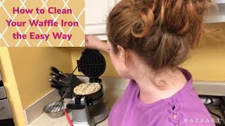 Easiest Way to Clean Your Waffle Iron [upl. by Arraeit]