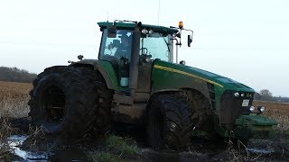 Best Of John Deere 8530  Pure Sound  Mudding Stucks Pulling amp Working Hard  Danish Agriculture [upl. by Bianka]