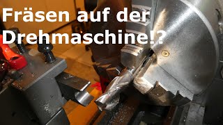 FRÄSEN auf der DREHMASCHINE Paulimot PM 3700 [upl. by Igal]